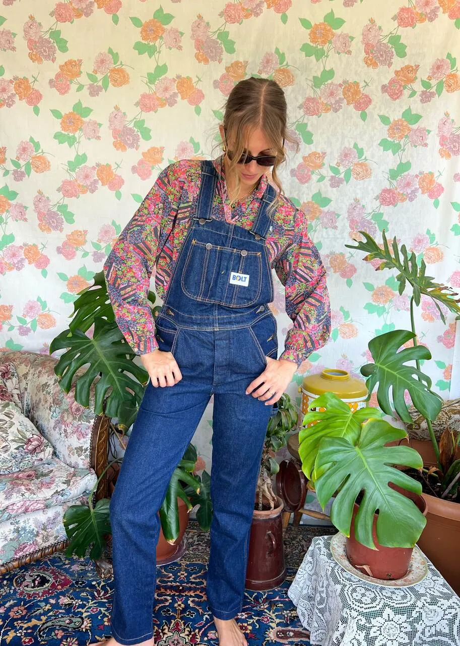 90's Deadstock Bolt Denim Overall