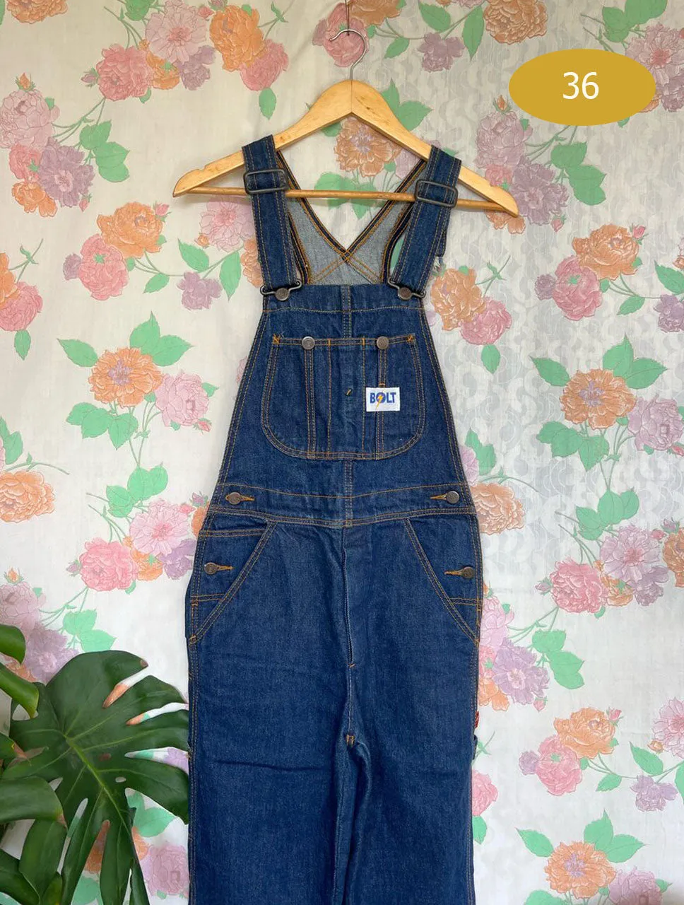 90's Deadstock Bolt Denim Overall