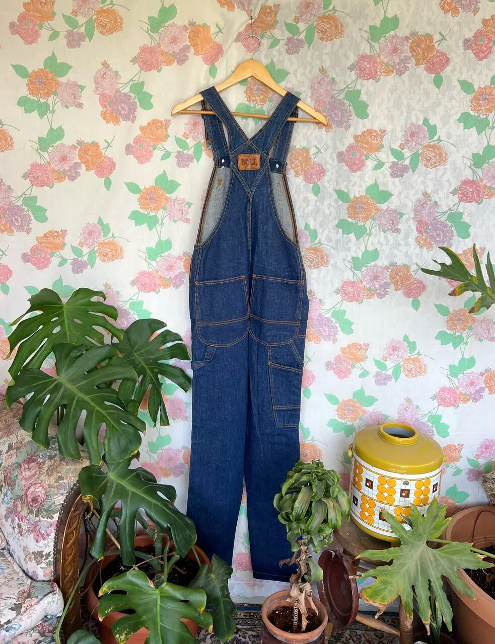 90's Deadstock Bolt Denim Overall