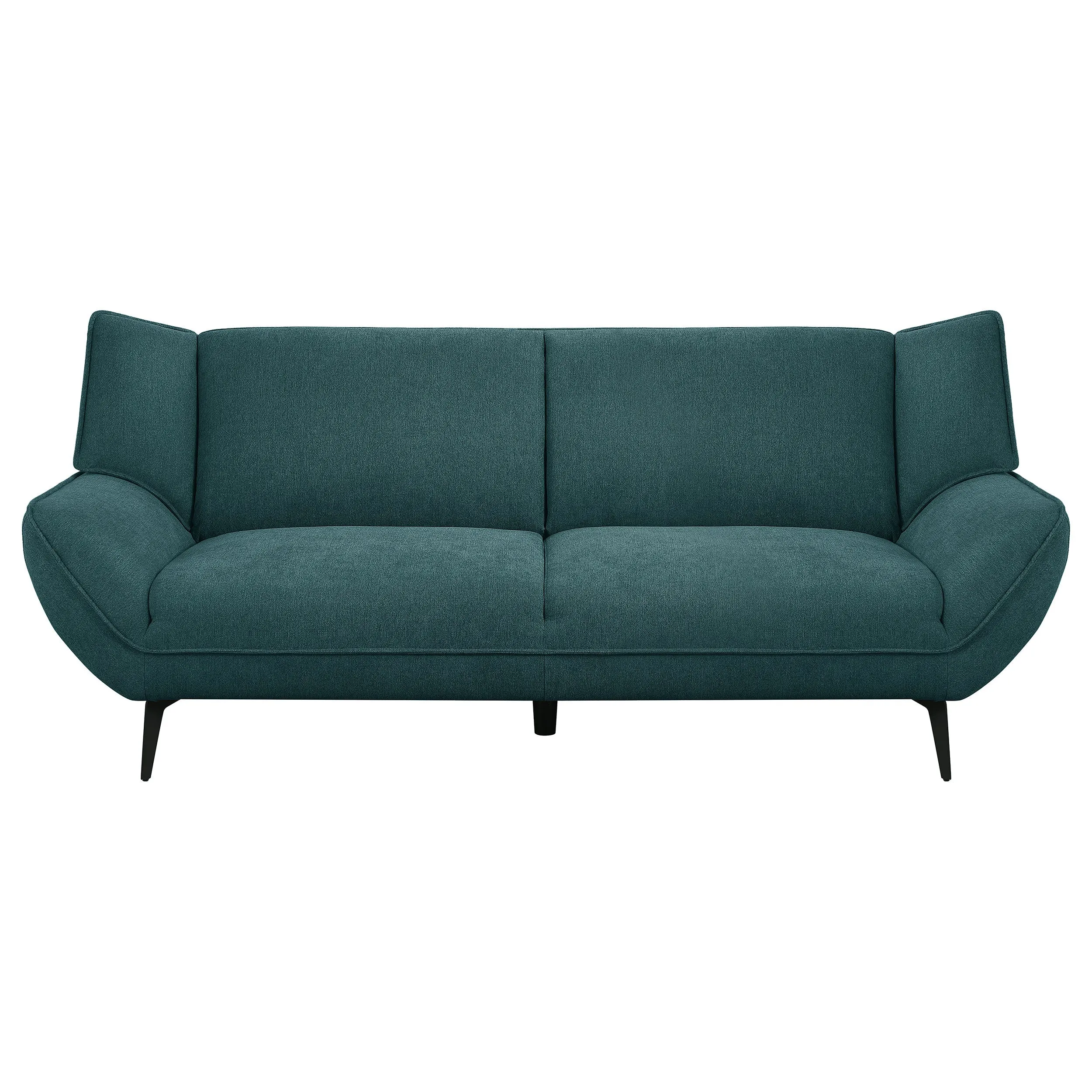 Acton Upholstered Flared Arm Sofa Teal Blue