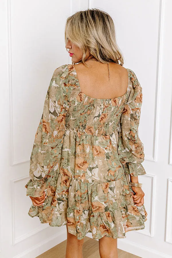 Addicted To Love Floral Dress In Pear