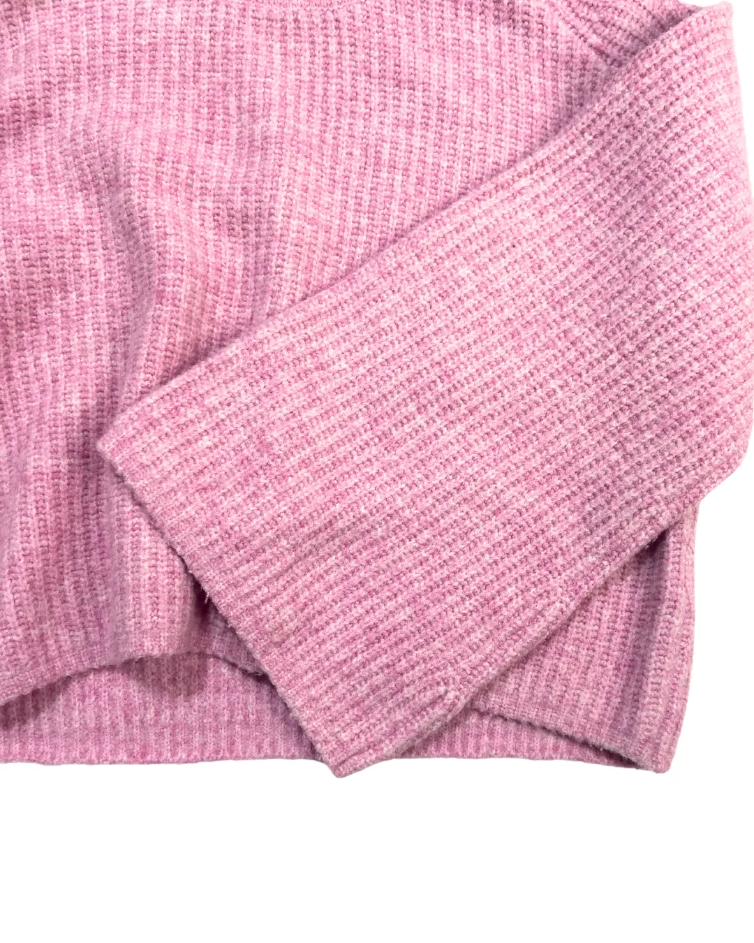 Aligne Pink High Neck Cropped Jumper