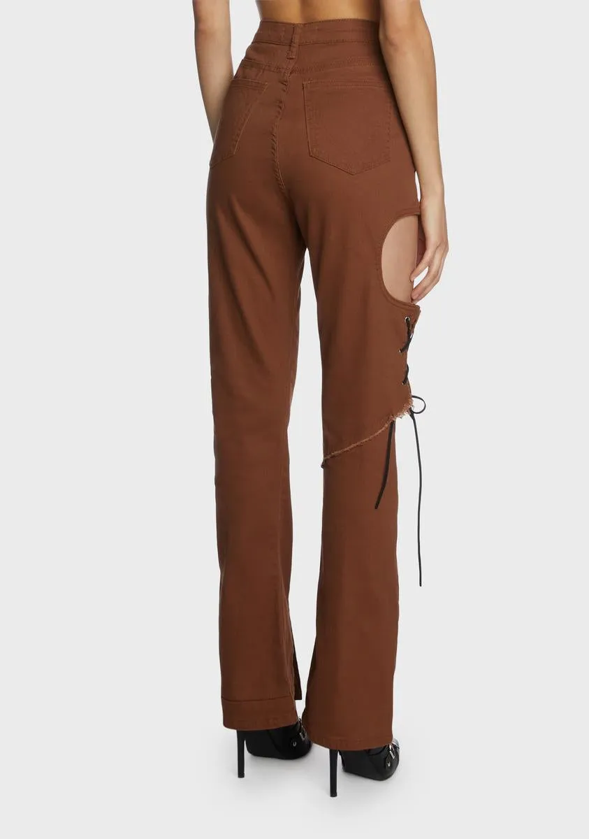 Asymmetric Tie Pants