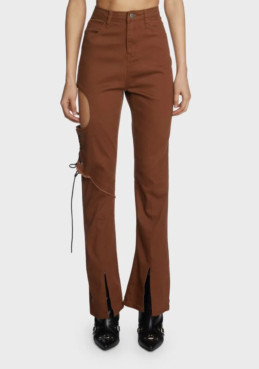 Asymmetric Tie Pants