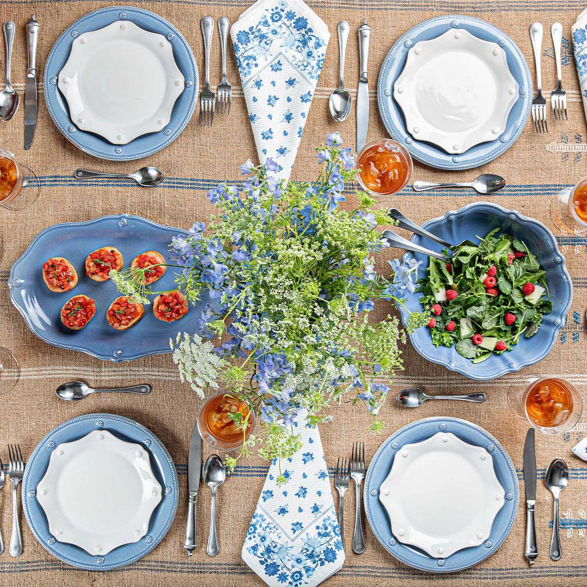 Berry & Thread Flared Cereal/Ice Cream Bowl - Chambray