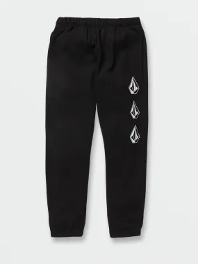 BIG BOYS ICONIC STONE FLEECE PANTS - BLACK