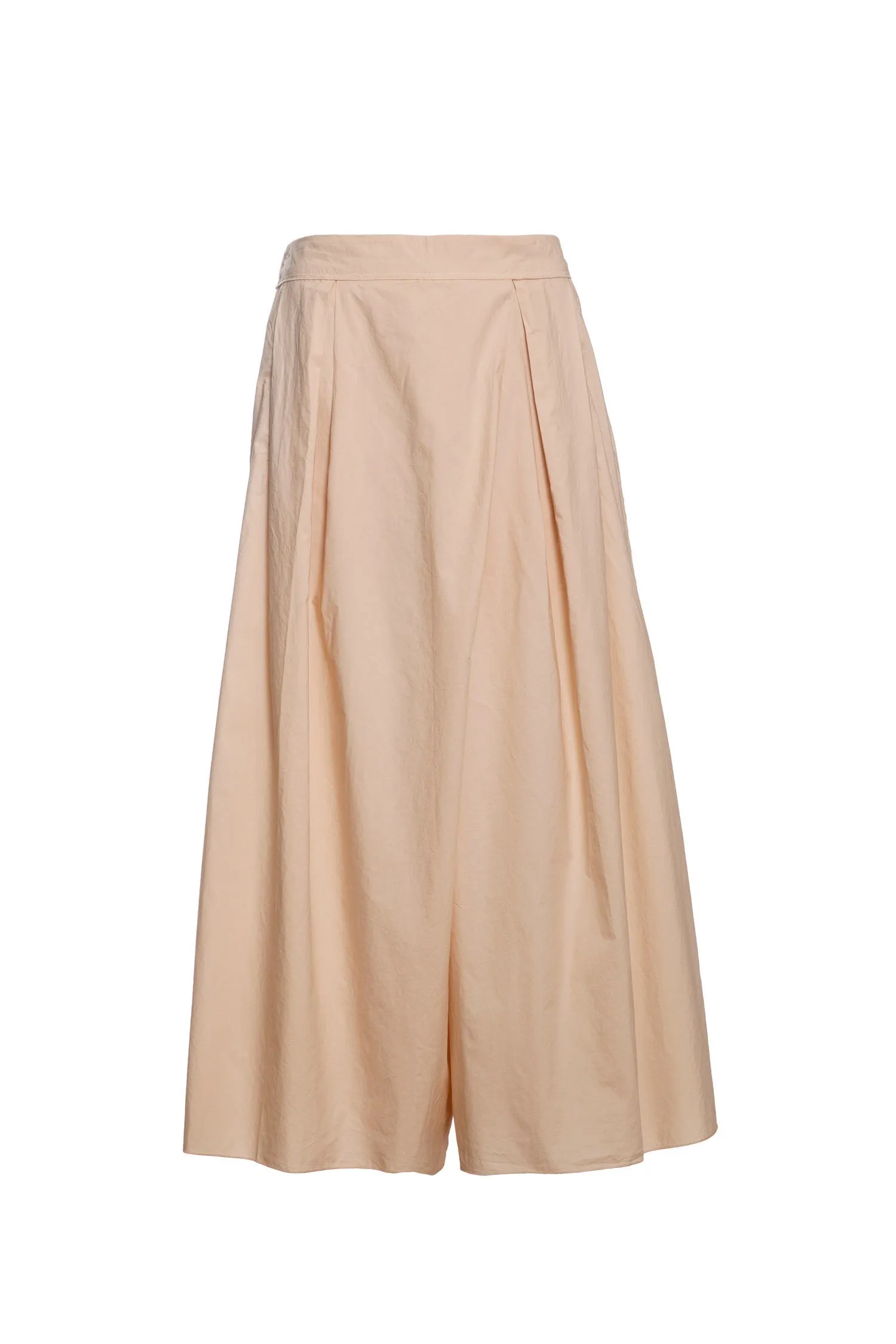 Box Pleated Flared Pants