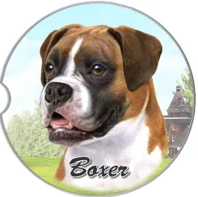 Boxer Uncropped Car Coaster