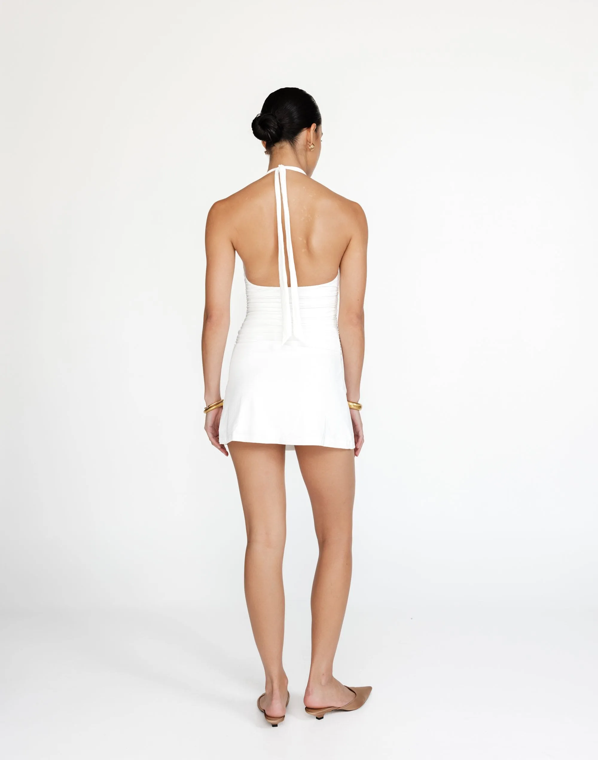 Callista Mini Dress (White)