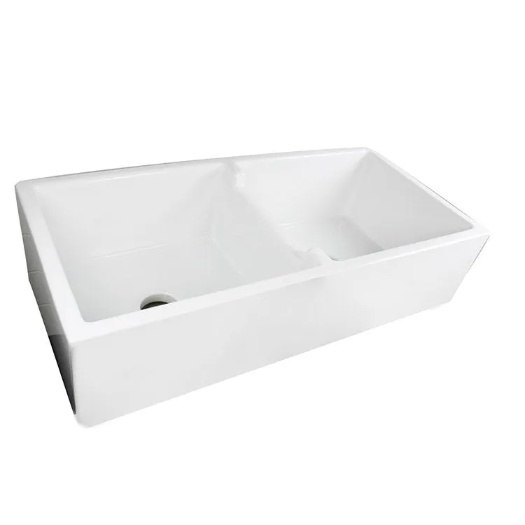 Cape Double Bowl Fireclay Farmhouse Apron Sink