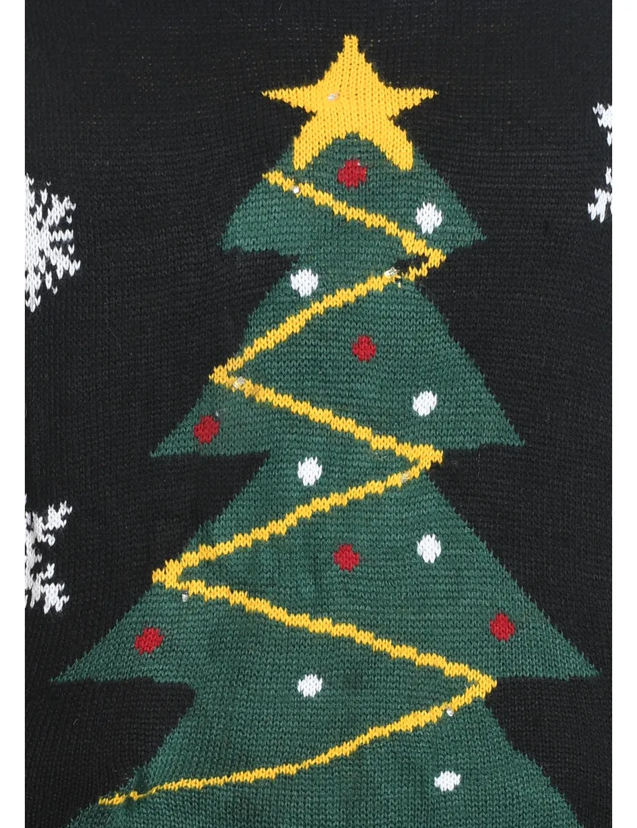 Christmas Tree Design Jumper - L