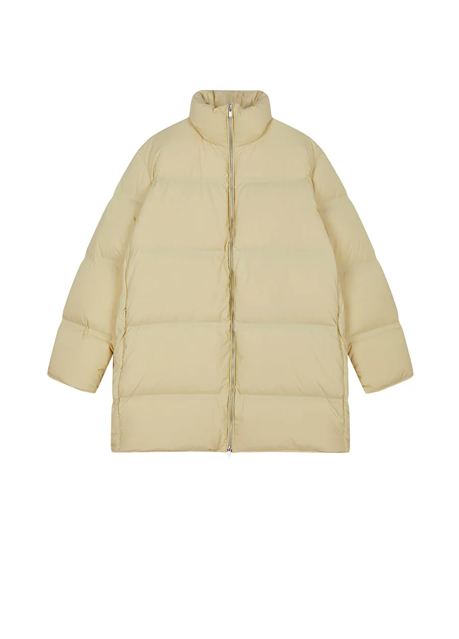 Coat / JNBY Mid-Length Seamless Duck Down Coat