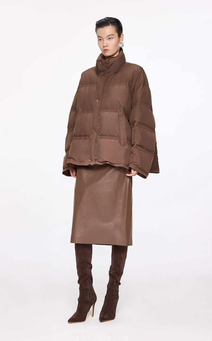 Coat / JNBY Oversize Stand Collar Down Coat