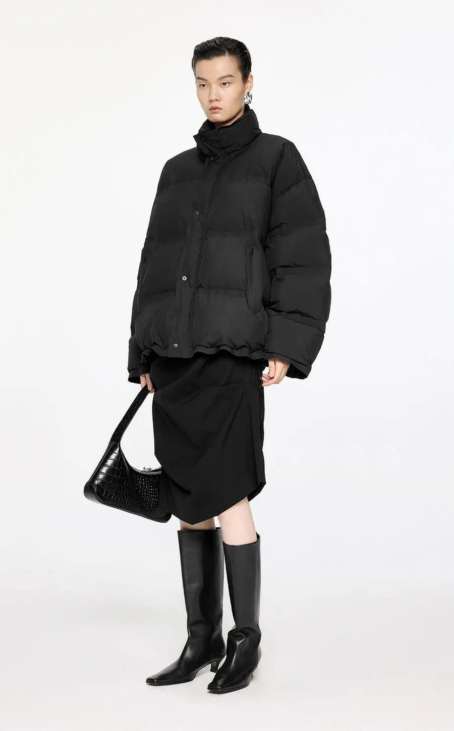 Coat / JNBY Oversize Stand Collar Down Coat