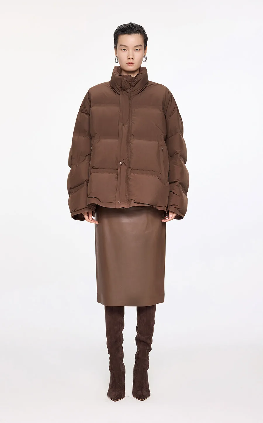 Coat / JNBY Oversize Stand Collar Down Coat