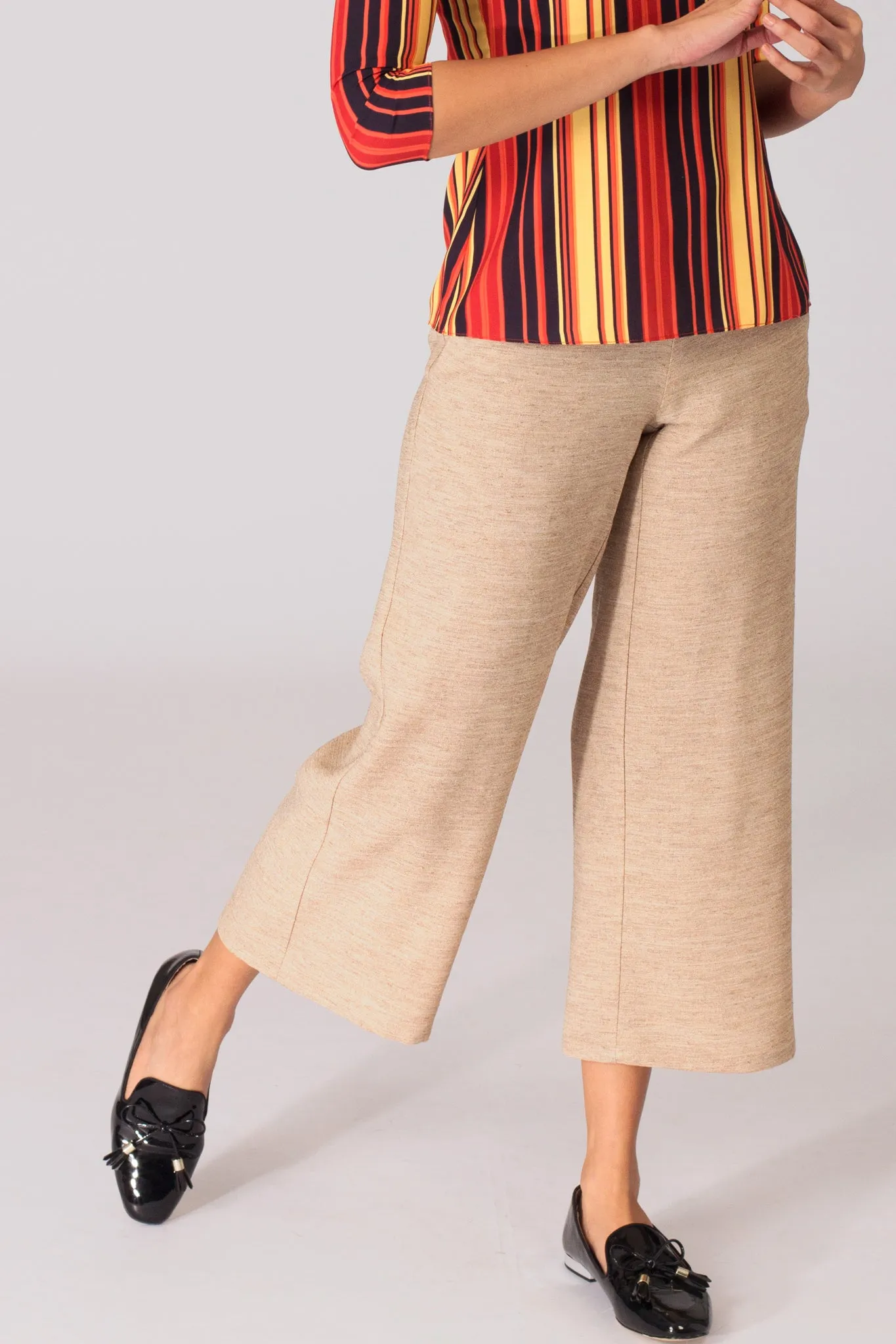 Desert Sand Lightweight Wide Leg Pants