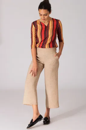 Desert Sand Lightweight Wide Leg Pants