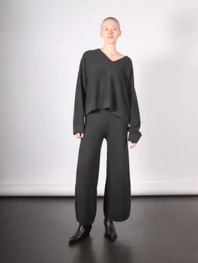 Double Knit Flare Pants in Ink by Lauren Manoogian