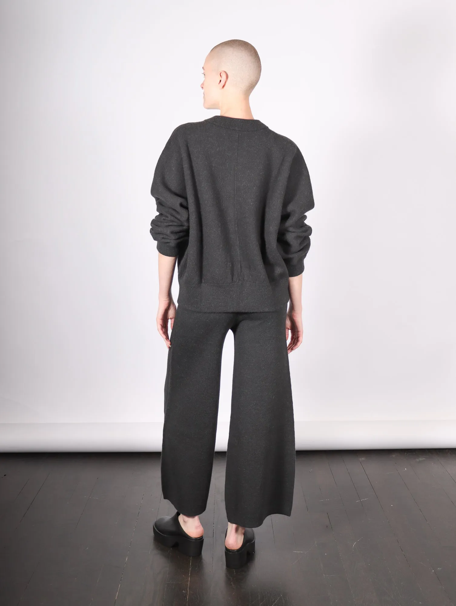 Double Knit Flare Pants in Ink by Lauren Manoogian