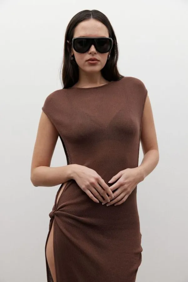 Eleanor Dress Bark