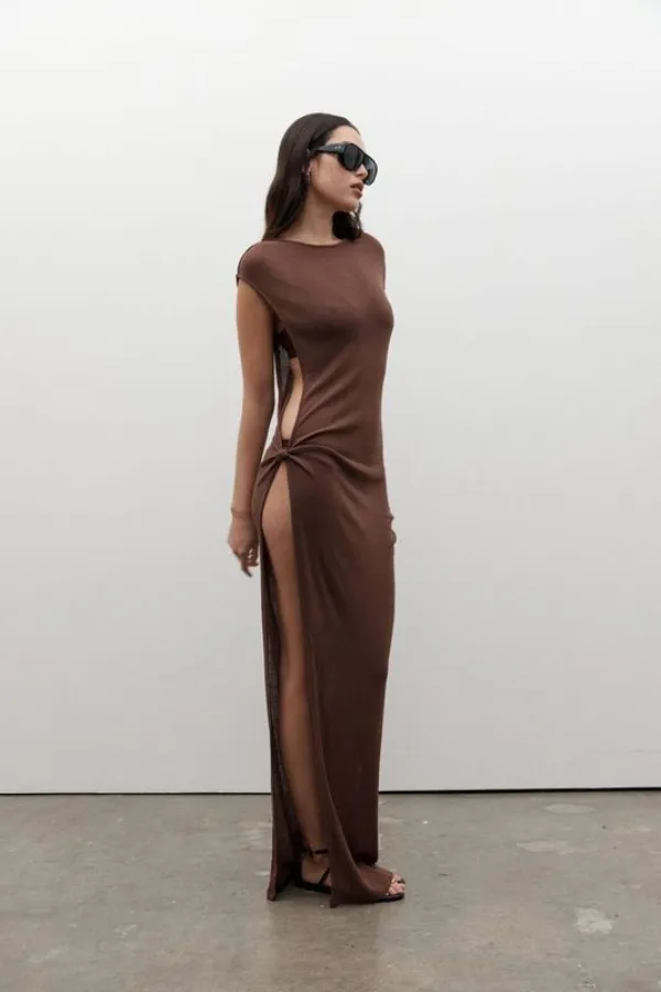 Eleanor Dress Bark