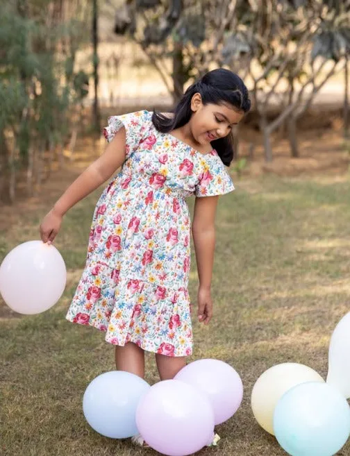 Floral Flared Dress