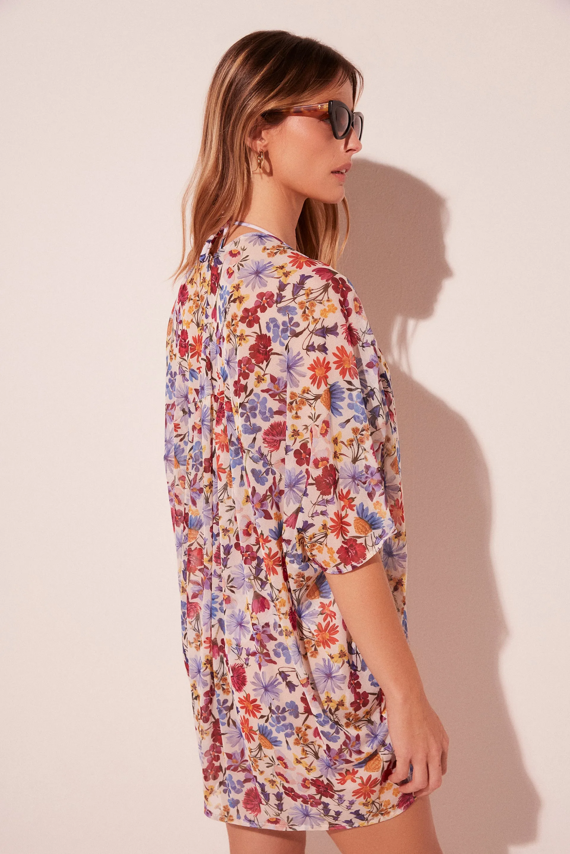 Floral Garden Oversized Short Cape E5190A2009