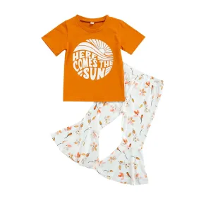 Floral Pants Sun Toddler Set