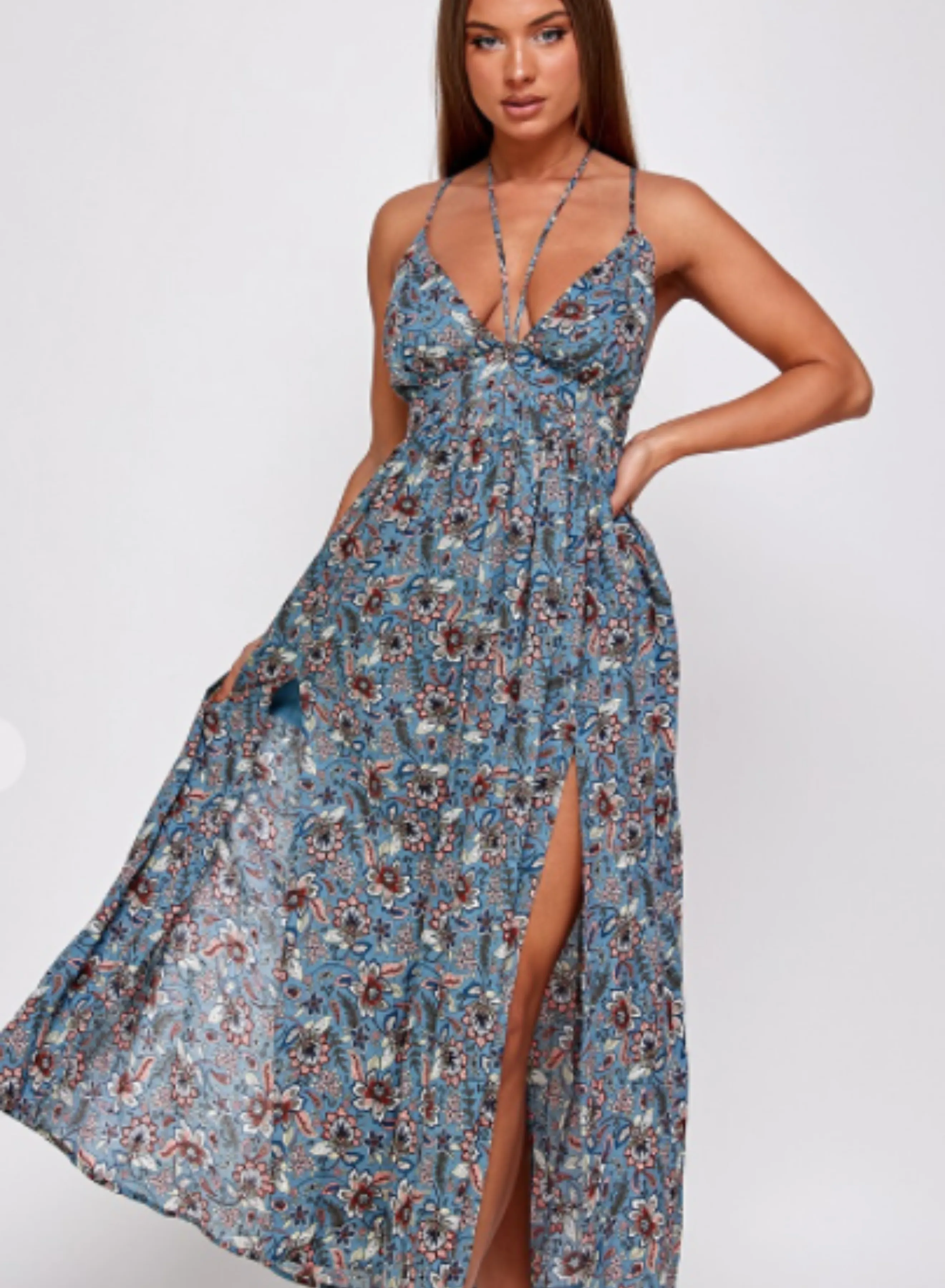 Floral Print Cami Maxi Dress