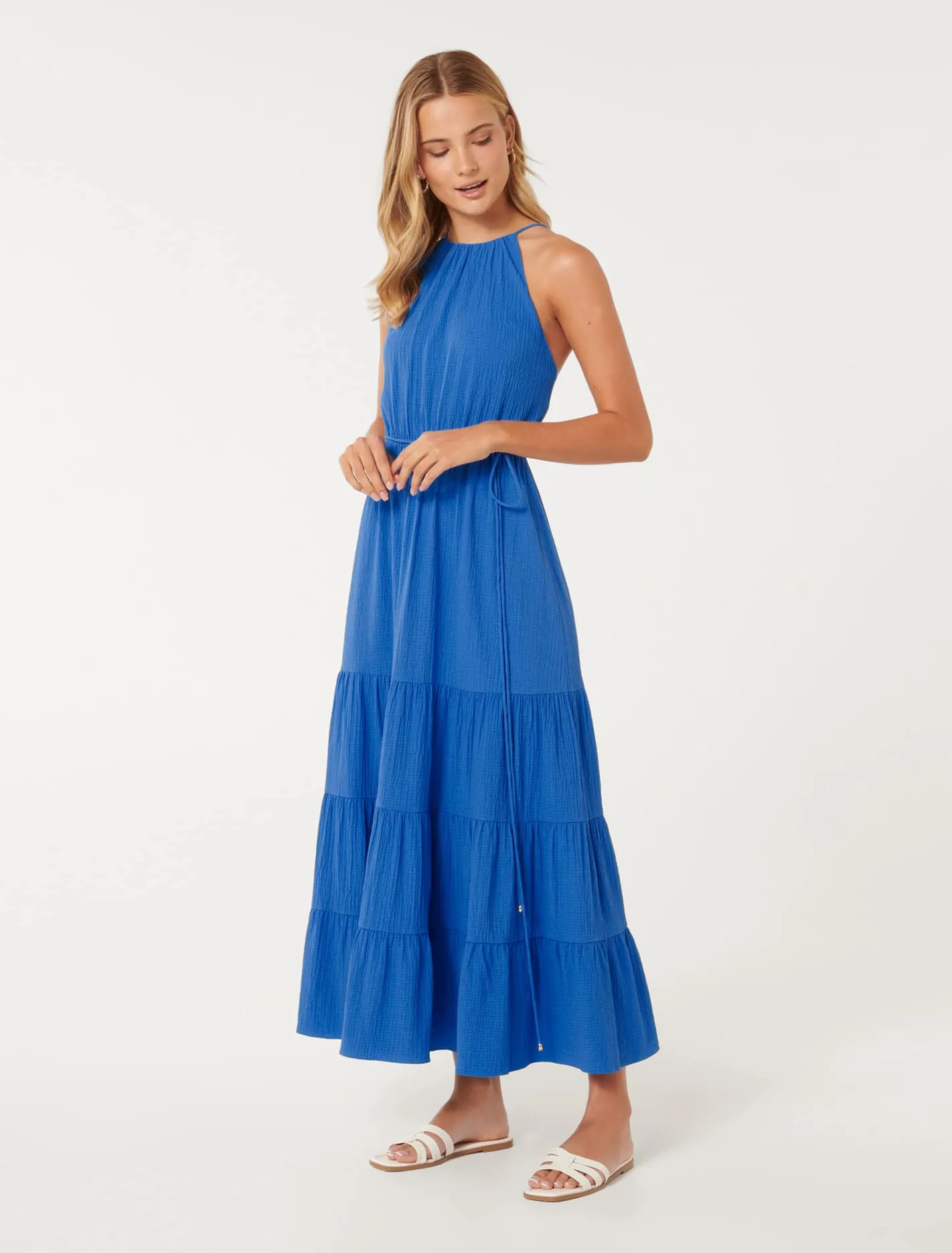 Gigi Strappy Tiered Maxi Dress