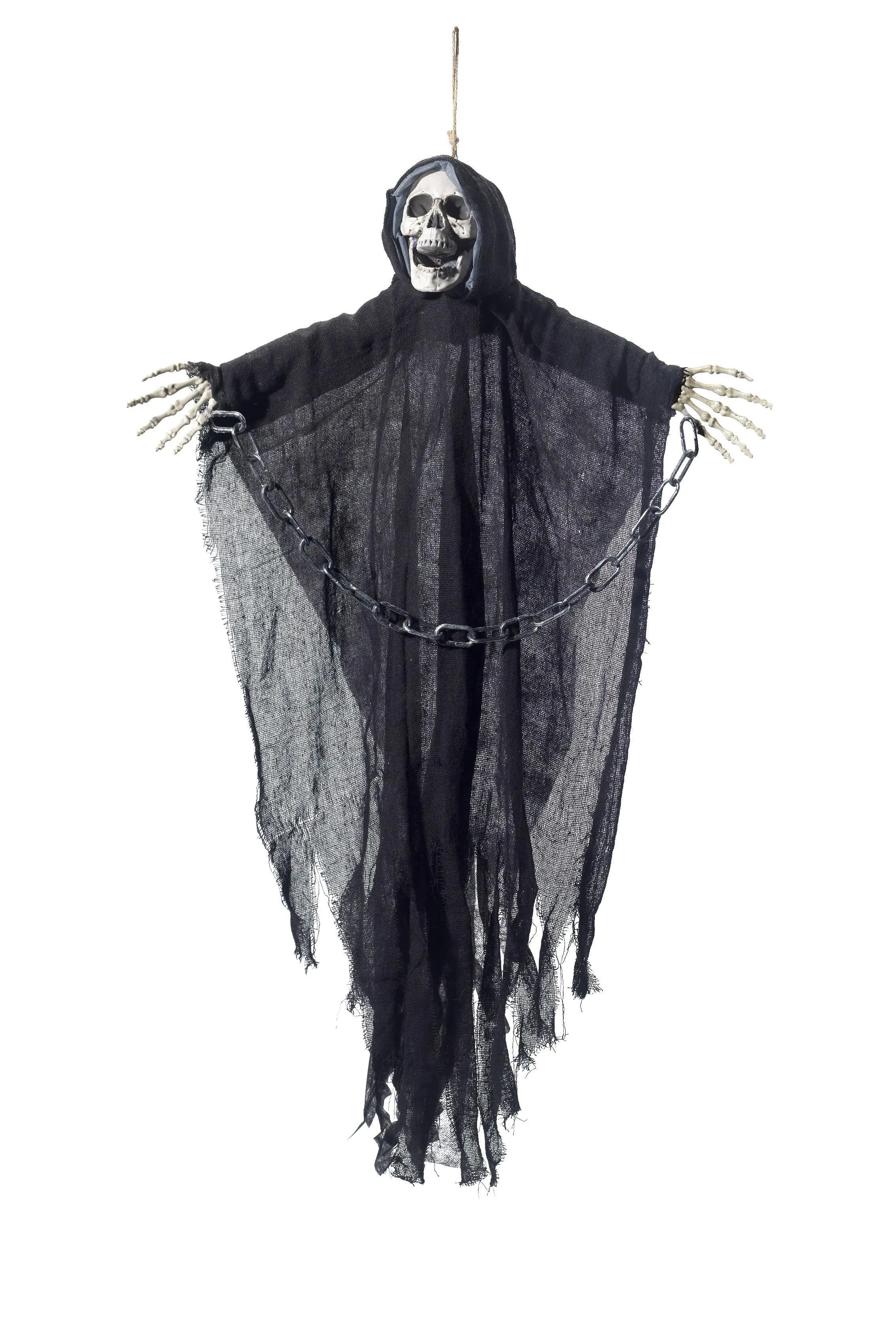 Hanging Reaper Skeleton Decoration, Black