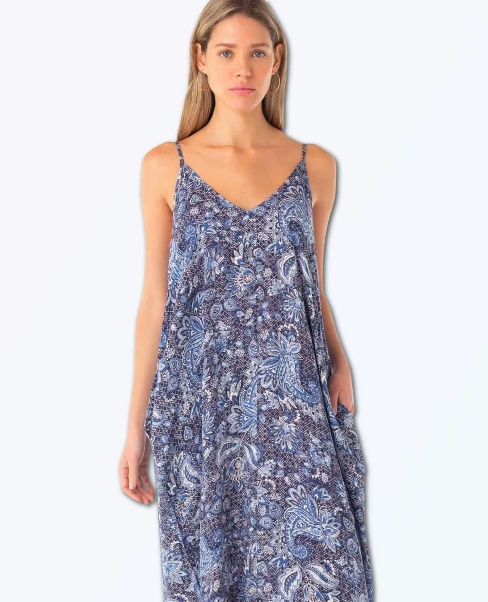 Indigo Combo Mila Maxi Dress