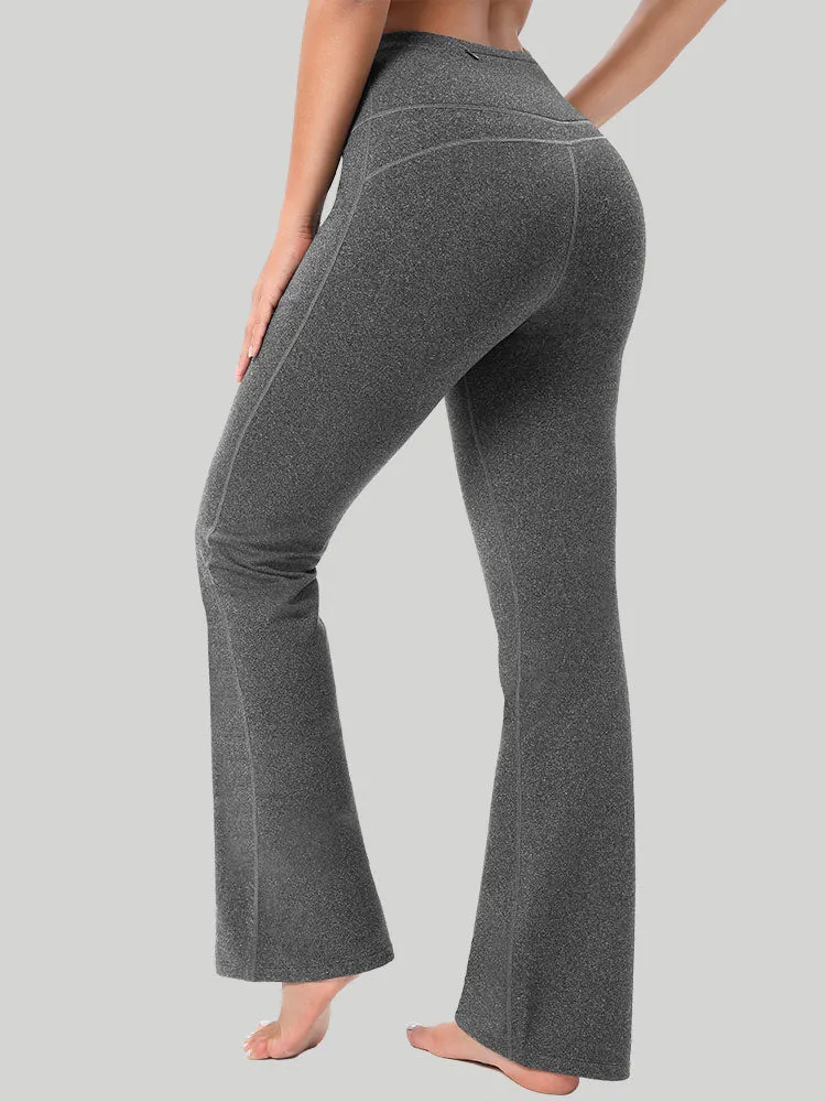 IUGA Fleece Lined Bootcut Yoga Pants with Pockets