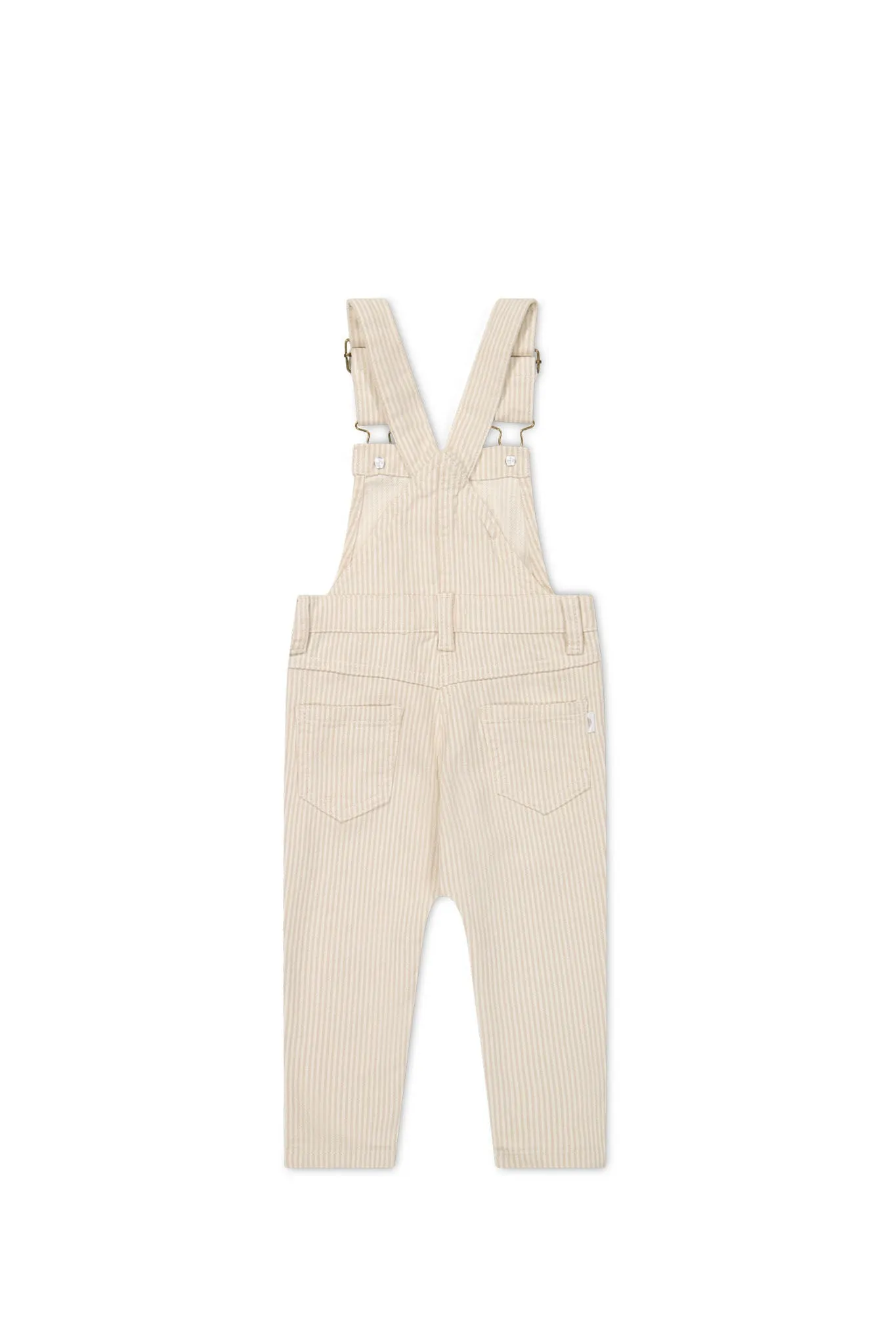 Jordie Overall - Fine Stripe Biscuit/Cloud