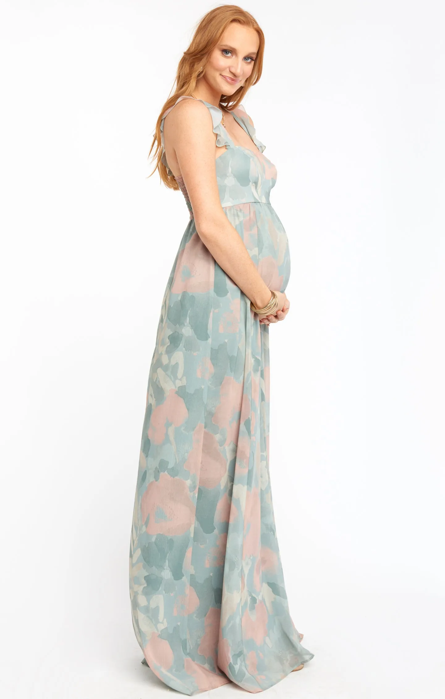 June Maxi Dress ~ Sage I Do Floral