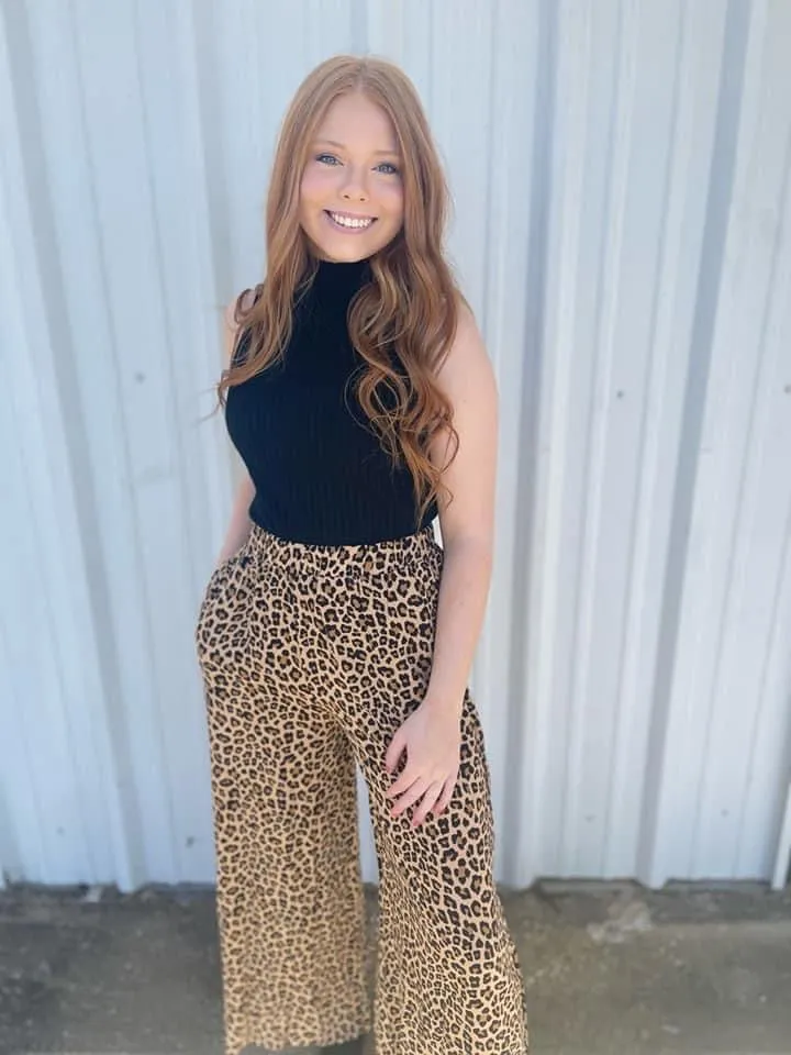 Leopard Ankle pants