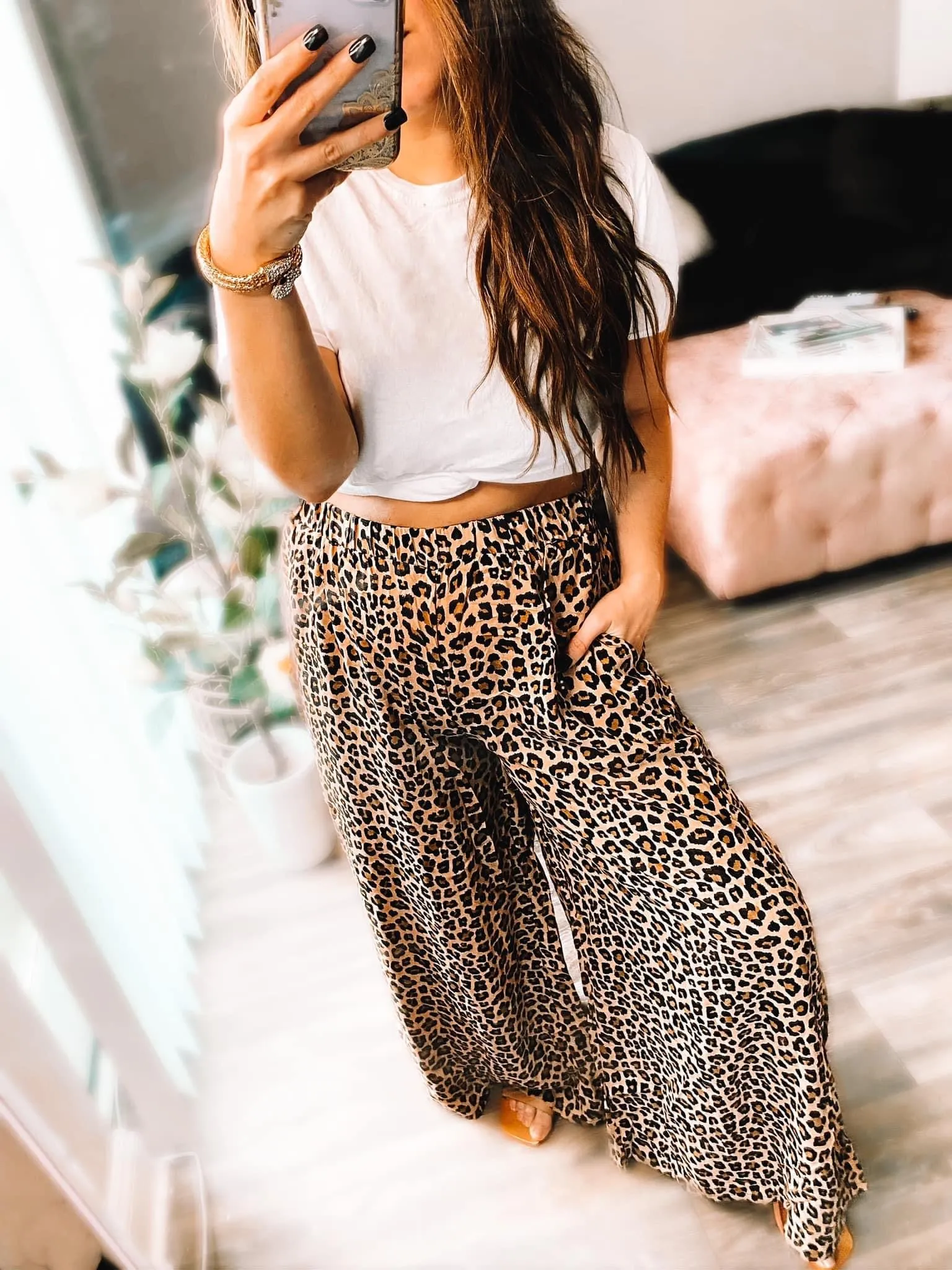 Leopard Ankle pants