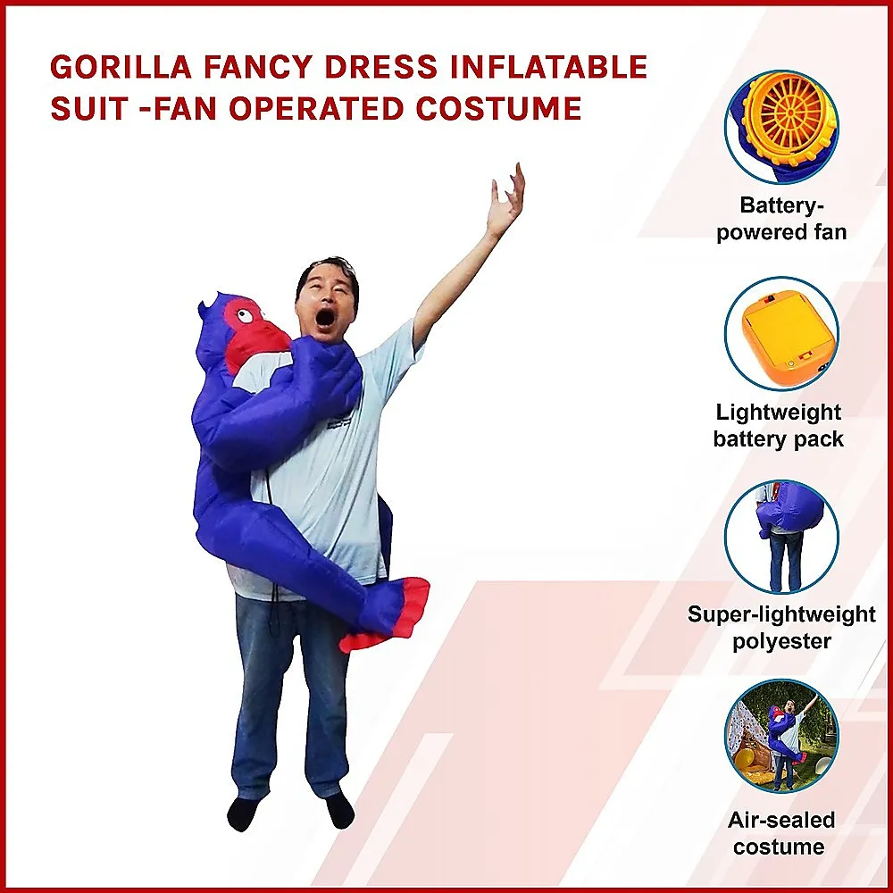 Lightweight Inflatable Gorilla Costume with Fan Operation