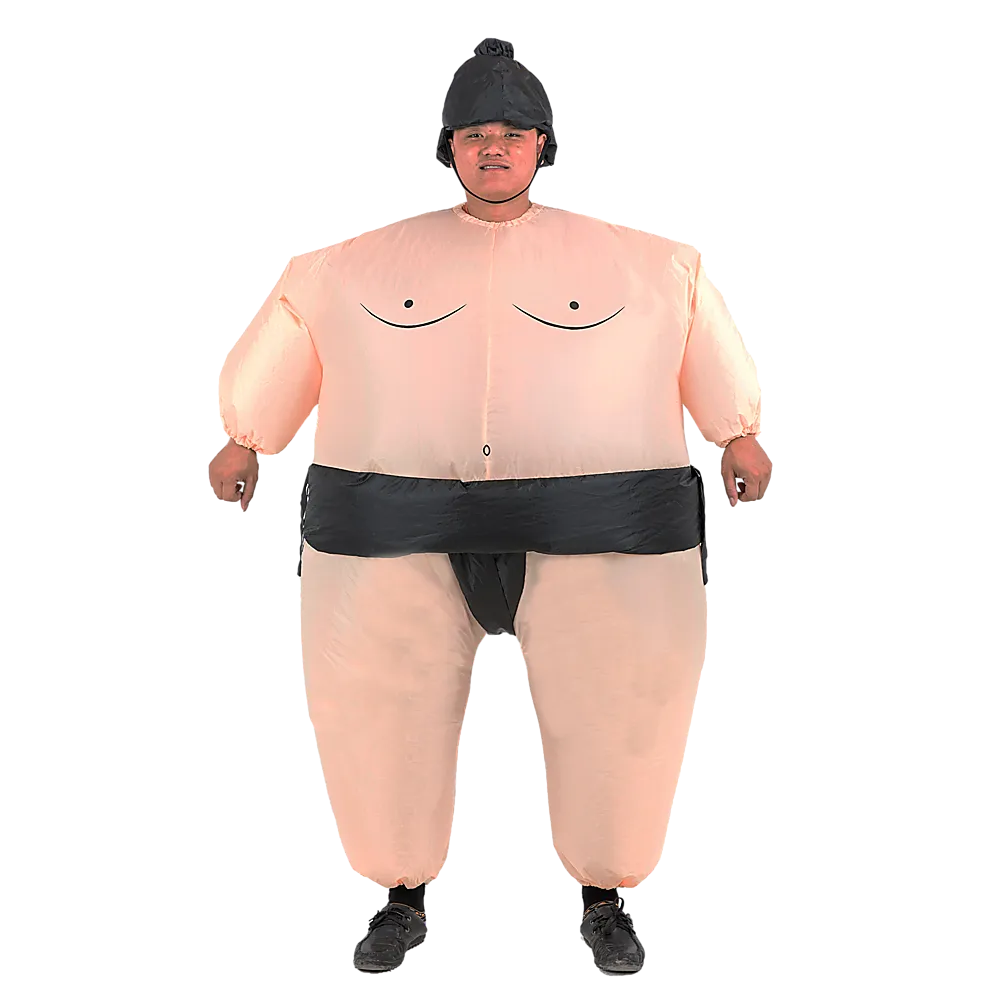 Lightweight Terylene Sumo Inflatable Costume with Fan