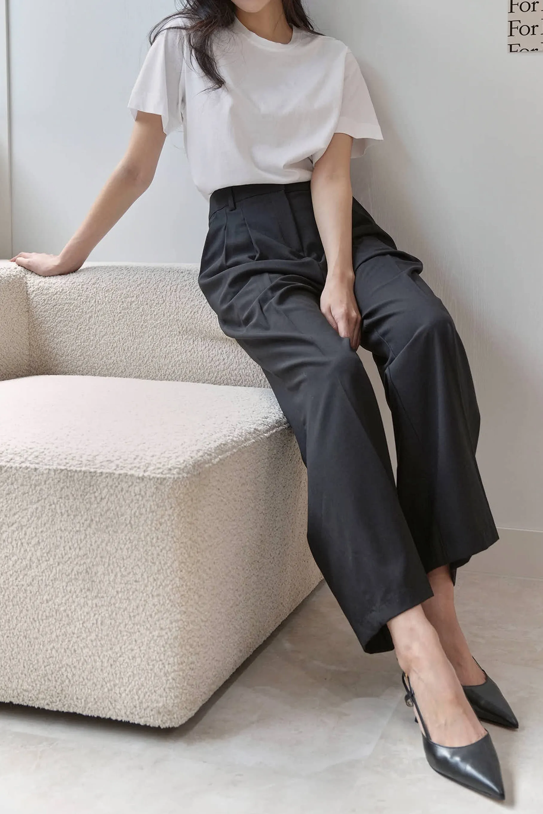 Lillian Pintuck Trousers