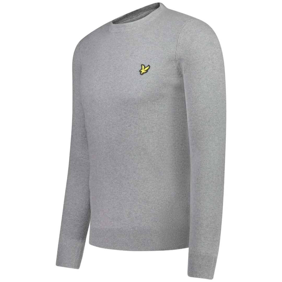 Lyle & Scott Crew Neck Mid Grey Pull Over Jumper