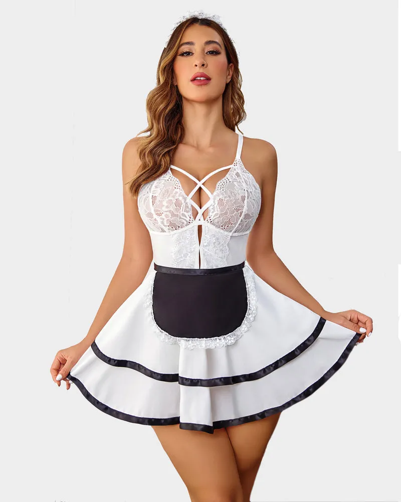 Maid Costume Babydoll Dress