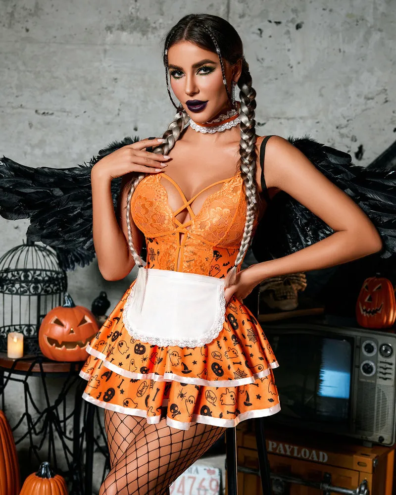 Maid Costume Babydoll Dress