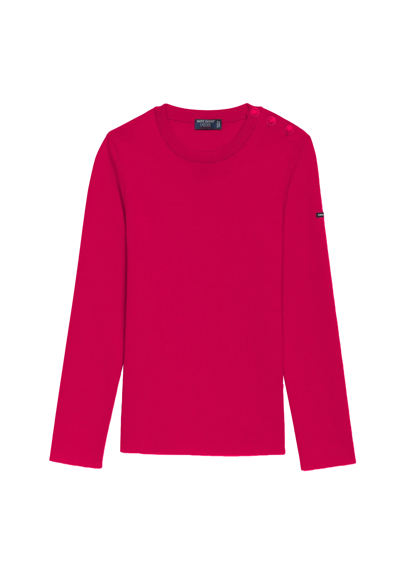 Marée authentic sailor jumper - slim fit, in wool (MAGENTA POP/MAGENTA)