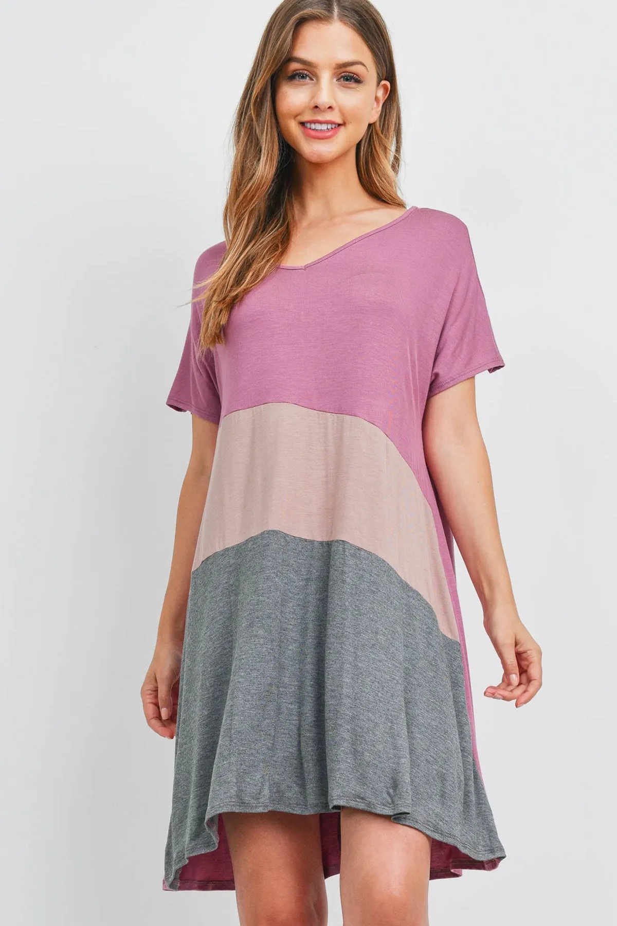 MAUVE GRAY DRESS