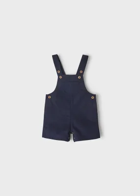 Mayoral Baby Boys Navy Linen Overall FINAL SALE