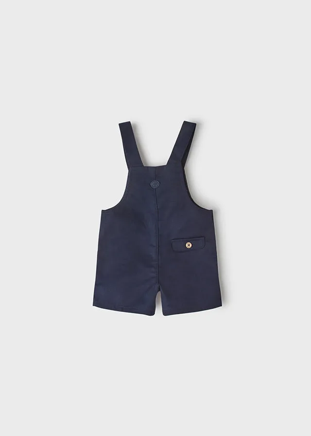 Mayoral Baby Boys Navy Linen Overall FINAL SALE