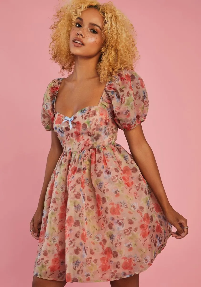 My Winding Wheel Babydoll Dress