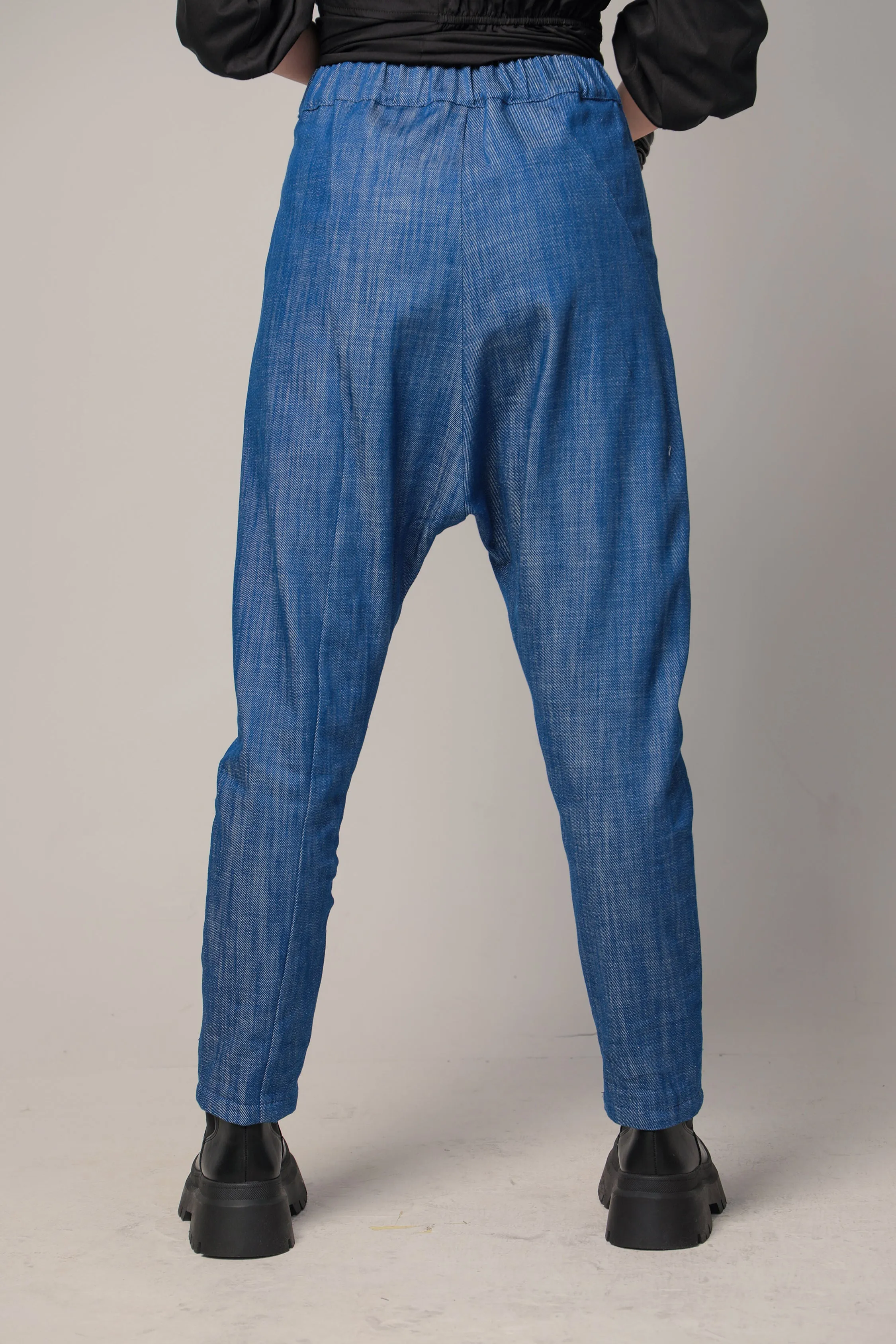 NAHARA - Drop crotch denim pants