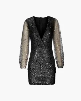 Nocturne – Zipper-up back – Sequin dress